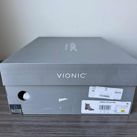 Vionic Women's Sienna Zip Up Ankle Boots Booties $180 in Stone Nubuck - Picture 12 of 12